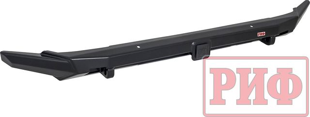 Бампер силовой РИФ передний с квадратом под фаркоп и защитой радиатора для Renault Duster II 2021-2026. Артикул RIF022-10100