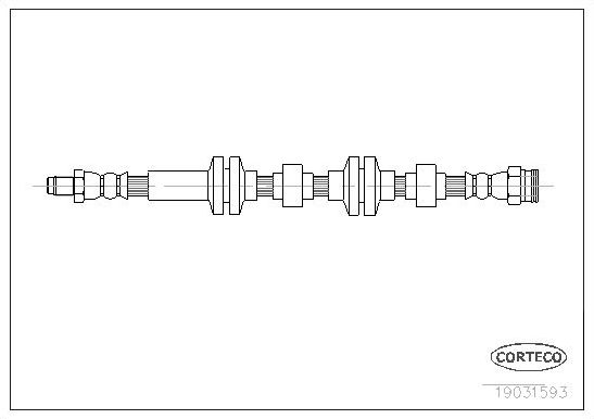 Тормозной шланг Corteco. Артикул 19031593