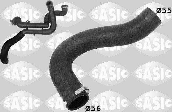 Патрубок интеркулера Sasic для Citroen C5 II 2008-2017. Артикул 3330032
