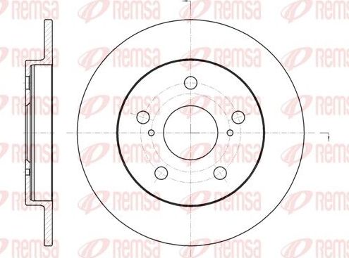 Тормозной диск Remsa. Артикул 61074.00