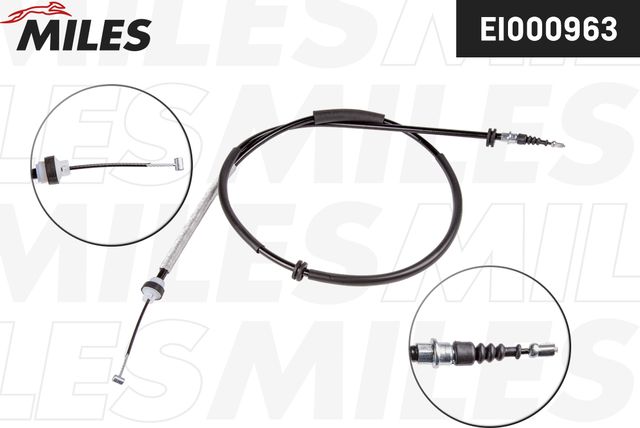 Трос ручника (тросик ручного тормоза) Miles задний левый для Fiat Stilo 2001-2008. Артикул EI000963