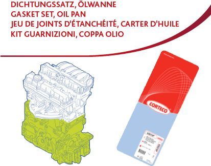 Комплект прокладок, блок-картер двигателя Corteco для Citroen C3 I 2002-2010. Артикул 427110P