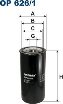 Масляный фильтр Filtron. Артикул OP 626/1