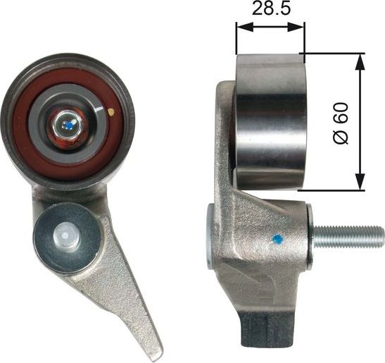 Натяжной ролик (натяжитель) ремня ГРМ Gates PowerGrip®. Артикул T41316