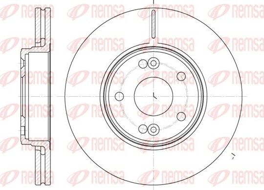 Тормозной диск Remsa. Артикул 6697.10