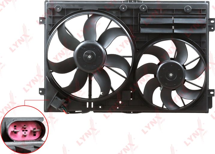 Вентилятор радиатора двигателя LYNXauto. Артикул RF-1661