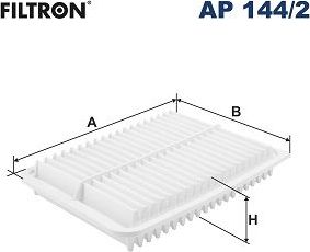 Воздушный фильтр Filtron для Toyota Camry 50 (V50, XV50) 2011-2017. Артикул AP 144/2