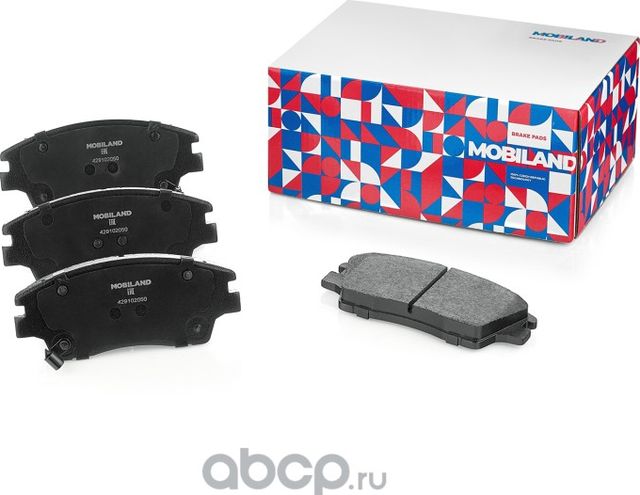 Колодки тормозные дисковые передние (4 шт.) с п/шум. пласт. HYUNDAI ELANTRA (AD) (Mobiland). Артикул 429102050