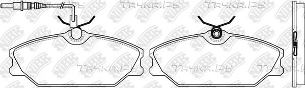 Тормозные колодки NiBK передние для Alpine A610 1991-1995. Артикул PN0249W
