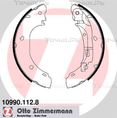 Тормозные колодки Zimmermann задние для Fiat Ducato II 1995-2006. Артикул 10990.112.8