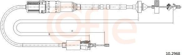 Трос сцепления Cofle для Renault Laguna I 1993-2001. Артикул 10.2968