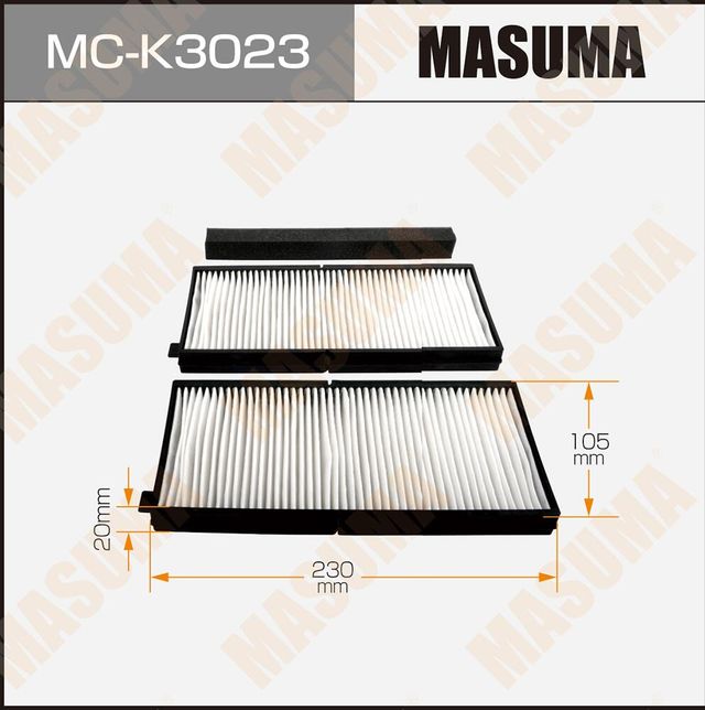 Салонный фильтр Masuma. Артикул MC-K3023