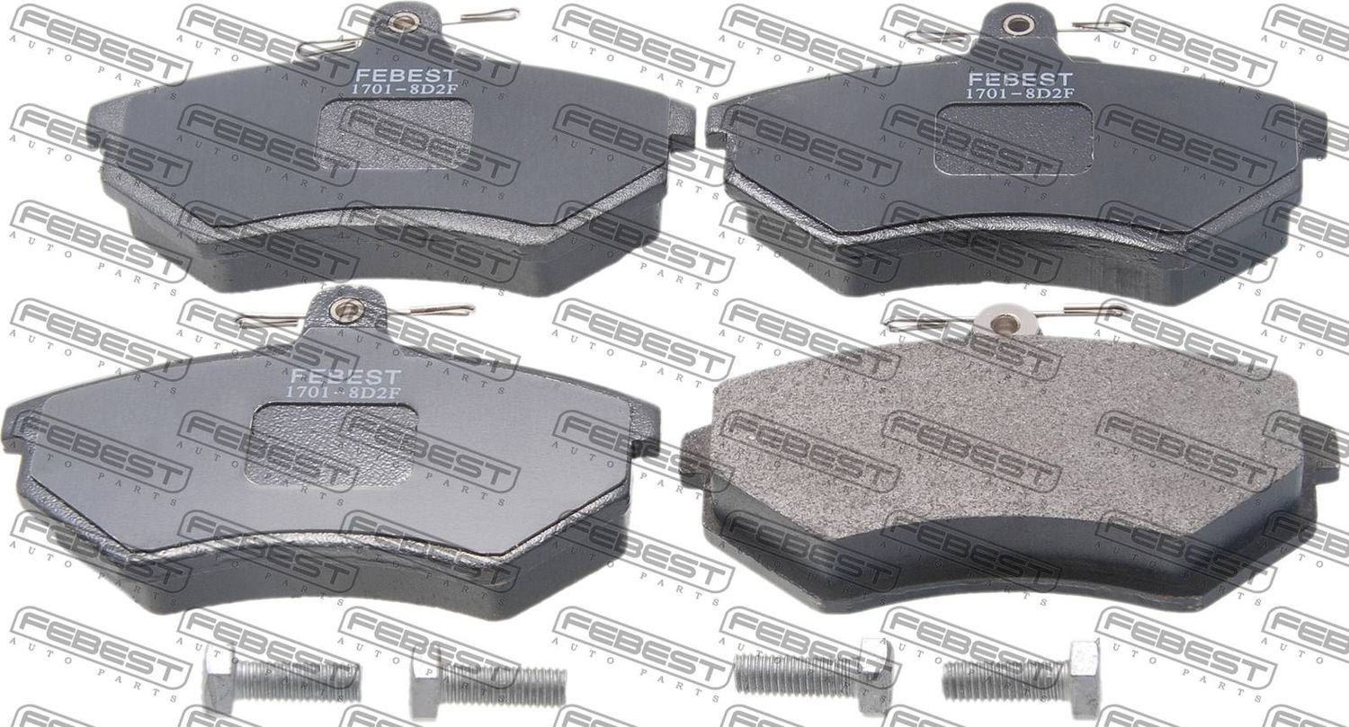 Тормозные колодки Febest. Артикул 1701-8D2F