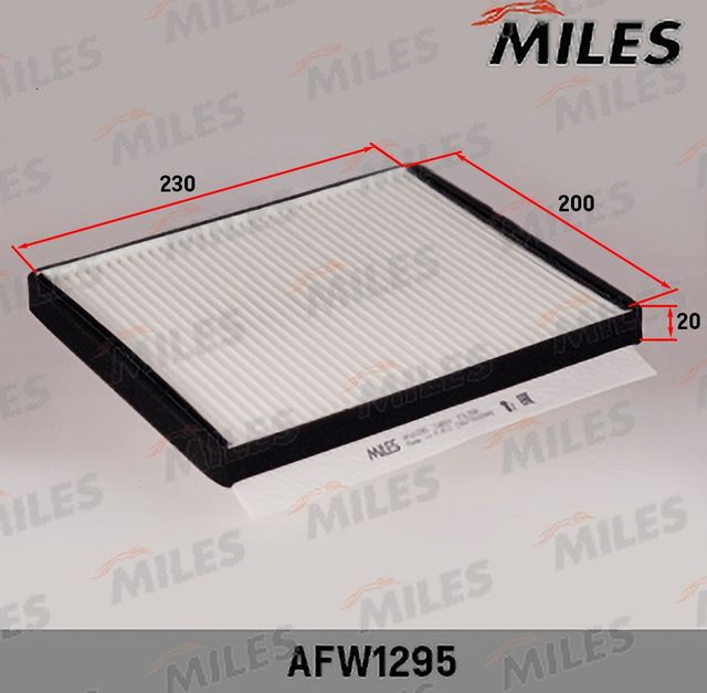 Салонный фильтр Miles. Артикул AFW1295