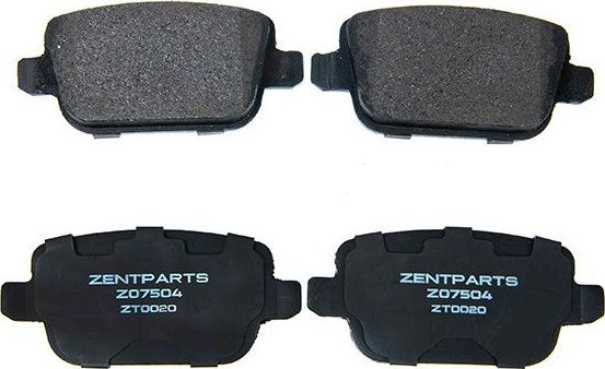 Тормозные колодки Zentparts. Артикул Z07504