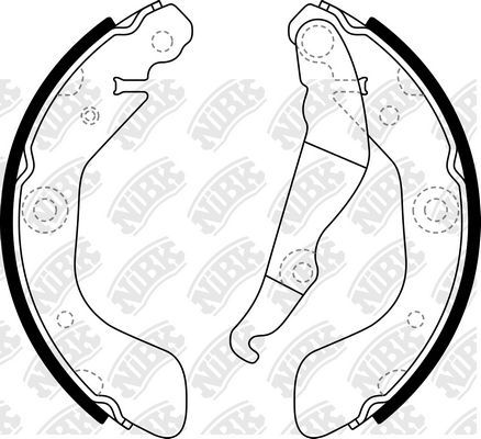 Тормозные колодки NiBK задние для Ravon R4 2015-2026. Артикул FN0727