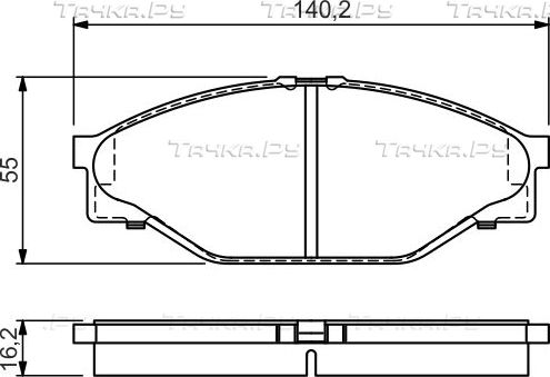 Тормозные колодки Bosch (Low-Metallic). Артикул 0 986 424 225