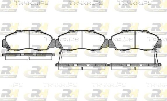 Тормозные колодки RoadHouse передние для Honda Shuttle I 1994-2004. Артикул 2351.02
