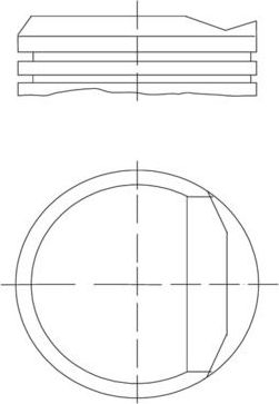 Поршень Mahle для Volkswagen Scirocco II 1985-1992. Артикул 034 81 02