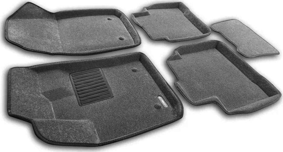 Коврики текстильные Euromat 3D Business для салона Geely Tugella 2020-2026 Серые. Артикул EMC3D-001408G