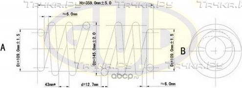 Пружина подвески G.U.D.. Артикул GCS004212