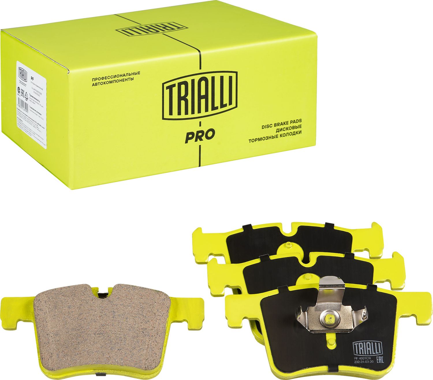 Тормозные колодки Trialli (Керамика). Артикул PF 4001CR