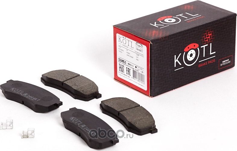Колодки тормозные дисковые передние к-т TOYOTA LC 80/90/120 90>/MITSUBISHI PAJERO (Kotl) Kotl. Артикул 3464kt