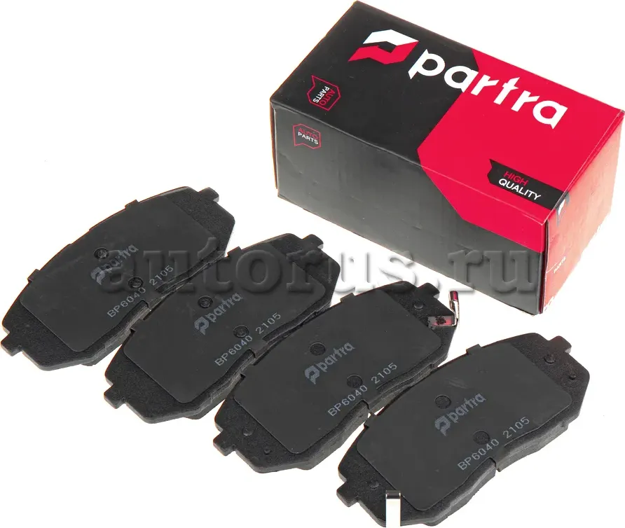 Колодки тормозные дисковые | перед прав/лев | (Partra). Артикул BP6040