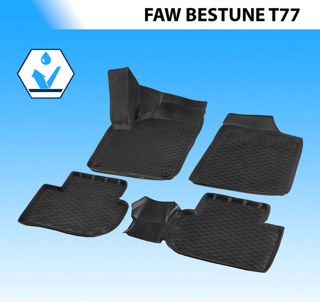Коврики Rival для салона FAW Bestune T77 2021-2026. Артикул 16008001