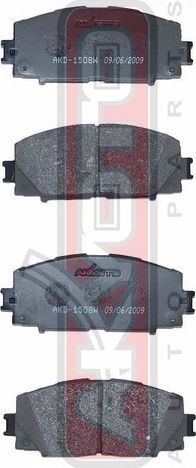 Тормозные колодки Akyoto Packing AKYOTO. Артикул AKD-1508