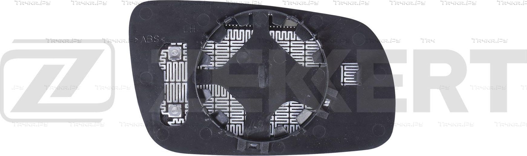 Зеркальное стекло бокового зеркала Zekkert. Артикул SP-1057