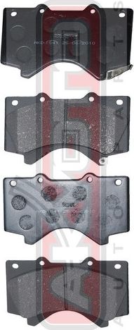 Тормозные колодки Akyoto Packing AKYOTO передние для Lexus LX 570 2007-2026. Артикул AKD-1541