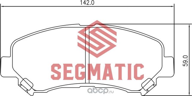 SGBP2572 Колодка торм диск пер Nissan X-Trail 2.0 2007-2013 Nissan X-Trail 2.5 2 (Segmatic) Segmatic. Артикул SGBP2572