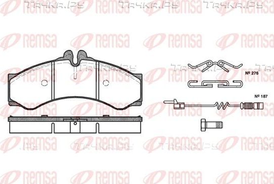 Тормозные колодки Remsa передние для Volkswagen LT II 1996-2006. Артикул 0614.02