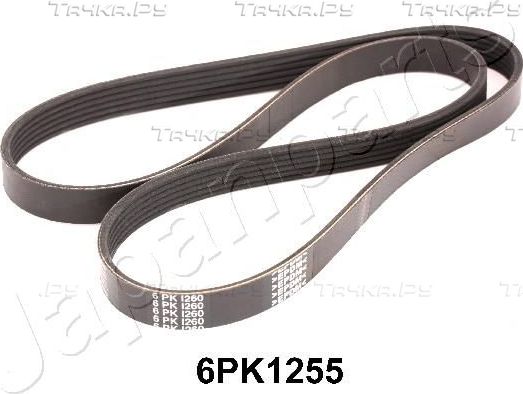 Приводной ремень поликлиновой Japanparts. Артикул DV-6PK1255