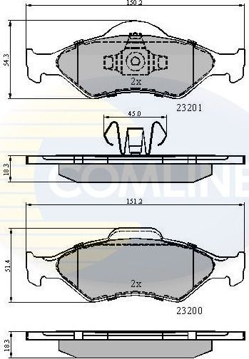 Тормозные колодки Comline Comline. Артикул CBP0899