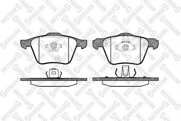 Тормозные колодки Stellox. Артикул 1054 000-SX