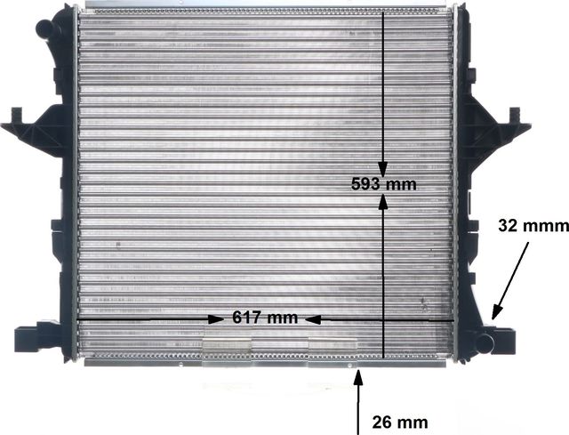 Радиатор охлаждения двигателя Mahle Behr. Артикул CR 81 000S