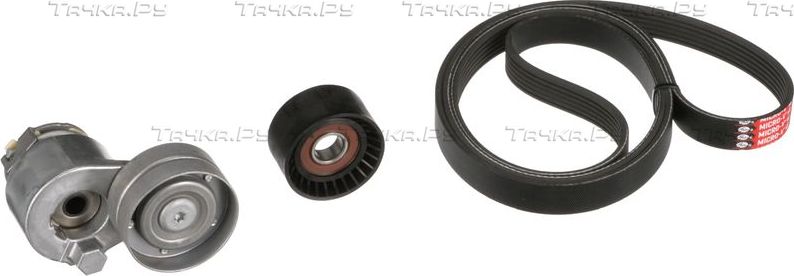 Приводной ремень поликлиновой с роликами (комплект) Gates Micro-V® Kit для Renault Vel Satis I 2002-2009. Артикул K036PK1795