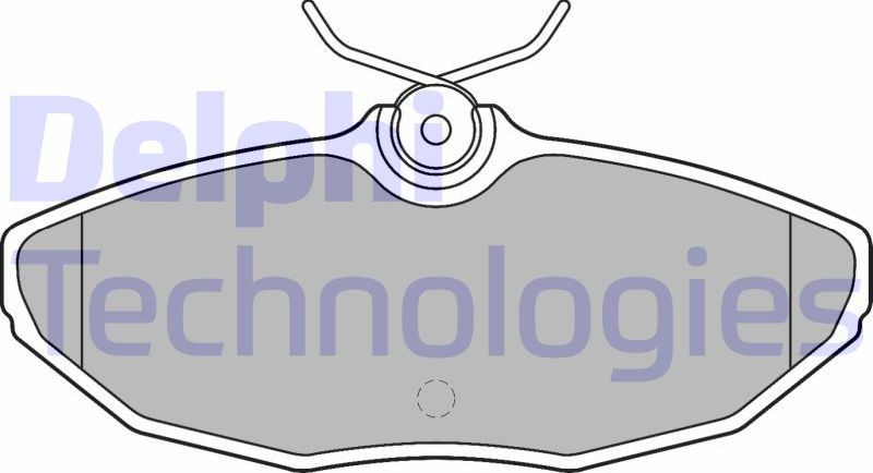 Тормозные колодки Delphi (Low-Metallic). Артикул LP1505