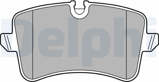 Тормозные колодки Delphi (Low-Metallic) задние для Audi A6 IV (C7) 2010-2018. Артикул LP2446