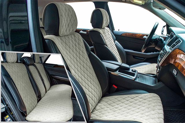 Накидки универсальные CarFashion Bullet Plus для авто, цвет Светло серый/Темно серый. Артикул 21749