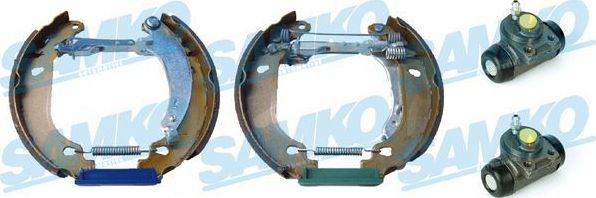 Тормозные колодки Samko EASY KIT задние для Peugeot 206 1998-2013. Артикул KEG452