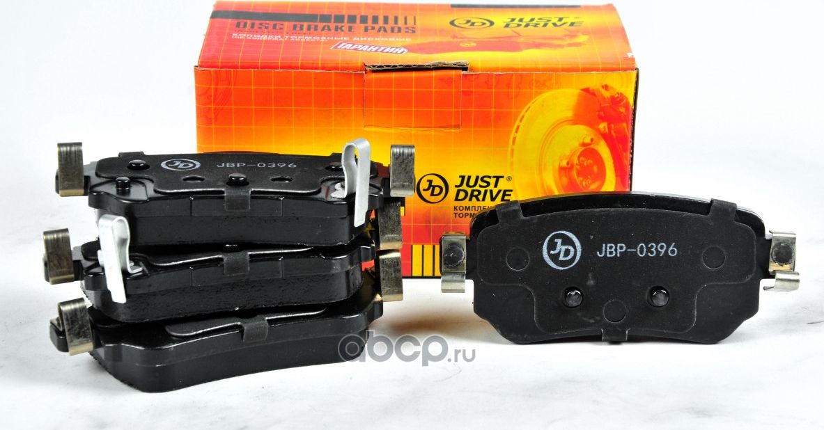 Колодки тормозные, задние (Just Drive). Артикул JBP0396