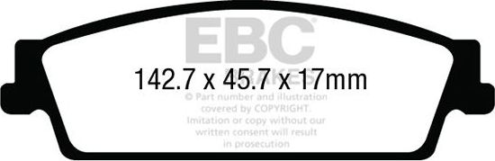 Тормозные колодки EBC Brakes. Артикул DP63022