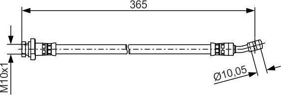 Тормозной шланг Bosch. Артикул 1 987 481 499