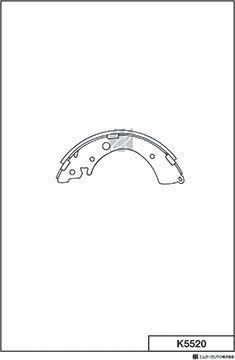 Тормозные колодки MK Kashiyama задние для Honda Logo 1999-2002. Артикул K5520