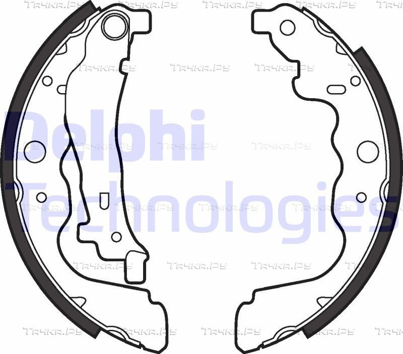 Тормозные колодки Delphi задние для Mercedes-Benz Citan 2012-2026. Артикул LS2022