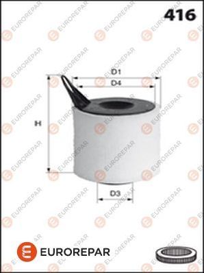 Воздушный фильтр Eurorepar. Артикул 1611154680