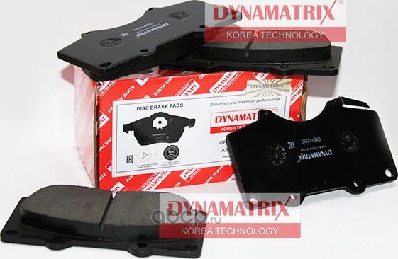 Колодки тормозные дисковые (Dynamatrix-Korea) Dynamatrix-Korea. Артикул DBP1698